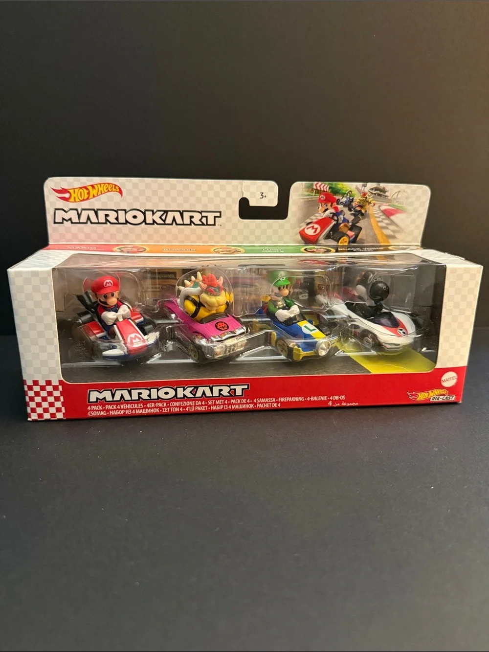 HotWheels - Mario Kart 4-Pack Toy Cars